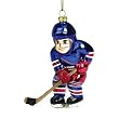 New York Rangers NHL Glass Hockey Player Ornament (4")