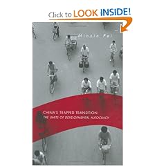 China's Trapped Transition: The Limits of Developmental Autocracy