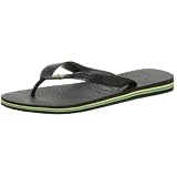 Havaianas Womens Brazil Flip Flop,Black,39/40 BR