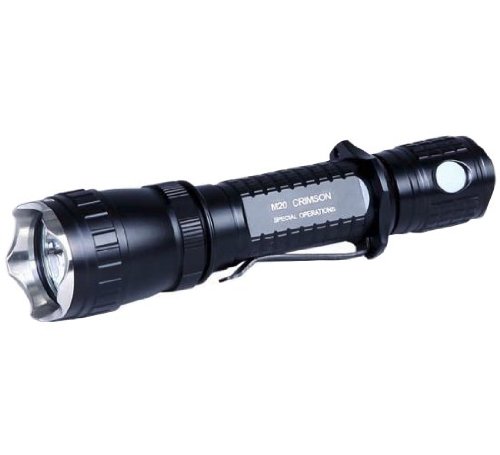  Olight M20CS Crimson Special Operations 100 Lumen CREE XP-E R2 Red LED Flashlight - 2 x CR123A or 1 x 18650 