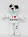 Plush Stuffed Dalmatian Dog toy with I Love Kenya