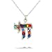 Vibrant Multicolored Chai Necklace #1029