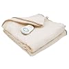 Sunbeam Fleece Throw Electric Heated Warming Heating Blanket Home Choice, Seashell Off-White