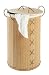 Kitchen & Housewares : Wenko 17753100 Laundry bin, Bamboo, natural