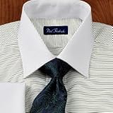 Horizontal Stripe French Cuff Dress Shirt