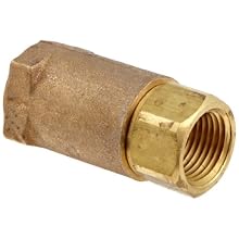 Dixon 61-103 Brass Ball Cone Check Valve, 1/2" NPT Female