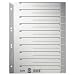 Esselte Leitz 16520085 Trennblatt, A4, Karton, farbig bedruckt, grau