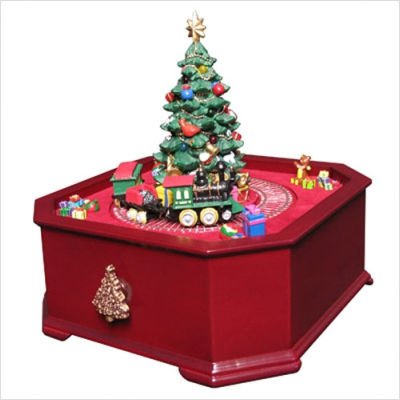 Crosley BK329 Christmas Tree Music Box