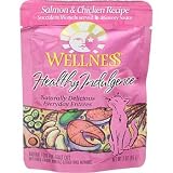 Wellness Adult Healthy Indulgence Salmon and Chicken Recipe Cat Food Pouches by Wellness