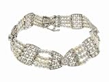 Art Deco Multi Strand Pearl Bracelet by Estate