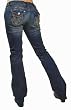 MEK Denim by Miss Me Portland Premium Jeans 28 X 34 Lowrise Medium Wash Womens