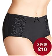 Paradise Embroidered High Rise Shorts