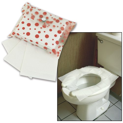 Disposable Flushable Toilet Seat Protection Covers Pouch (Set of 60) coconuas59
