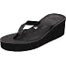 Roxy Women's Margarita Wedge Sandal,Black,9 B US