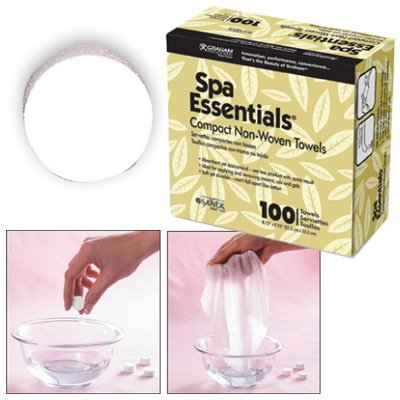 Graham Spa Essentials Compact Towels - 100 Towels (Friseursalon Zubeh&ouml;r) Preisvergleich