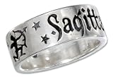 Sterling Silver Sagittarius Zodiac Band Ring