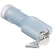 Morris Products 12034 Piggy Back Disconnect, Double Crimp, Nylon Fully Insulated, Blue, 16-14 Wire Size, 0.032"X0.250" NEMA Tab  (Pack of 100)