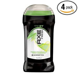 AXE Fresh Deodorant Stick Twist, 3oz Packages (Pack of 4)