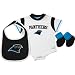 Reebok Carolina Panthers Newborn Creeper, Bib & Bootie Set Size: 3-6 Months