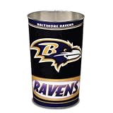 Baltimore Ravens NFL Tapered Wastebasket (15 Height)