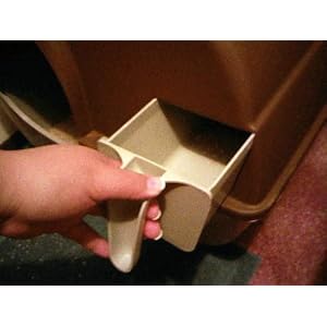 Omega Paw Self-Cleaning Litter Box, Green and Beige