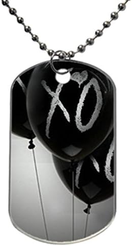The Weeknd XO design personlized style dog tag, Dog Tag Size 1.3X2.2X0.1 inches in Diameter