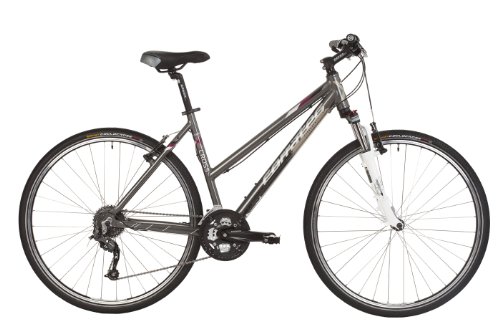 Corratec Damen Crossrad X-Vert, gray/red, 48 cm, 28 Zoll, BK13063-0048