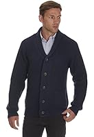 Mens Chunky Knit Shawl Collared Cardigan Thick Warm Winter Sweater Knitwear