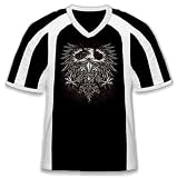 Eagle With Fleur De Lis Shield Mens Tattoo Jersey Style T shirt, Old School Eagle Coat Of Arms Tattoo Sport Shirt 41Eua7Y2TuL. SL160 Eagle With Fleur De Lis Shield Mens Tattoo Jersey Style T shirt, Old School Eagle Coat Of Arms Tattoo Sport Shirt