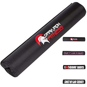 Dark Iron fitness barbell neck squat pad for weight lifting squats and hip thrusts 1inch a men workout back body form protection training professional barbells bodybuilding protective exercise wrap