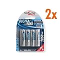 8x Ansmann Power Accu NiMH Akku AA Mignon 2850 mAh Digital - 8er Pack