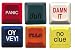 Novelty Computer Keys - Duh Button, Oy Vey Button, Panic Button, No Clue Button, Curse Button, Damn It Button (6 pack)