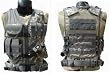 Tactical Crossdraw Military Cross Draw Vest w/Pistol Belt--ACU Camo