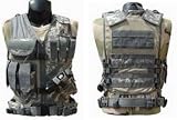 Tactical Crossdraw Vest w/Pistol Belt--ACU