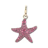 14K Yellow Gold Ruby Starfish Pendant