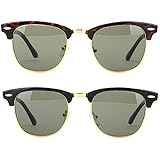 Newbee Fashion - 60's Clubmaster Light Weight Full Rim Sophisticated Celebrity Stylish High Fashion Sunglasses