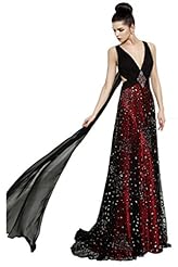 Lace Cutout General Print Chiffon/Tulle 2015 Evening Dress/Pageant Dress 