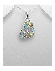 Heart CZ Pendant Necklace In 92.5 Sterling Silver