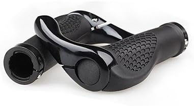 SJ - Ergonomic Multi-Position Cycling Grips Bicycle Bar End Handlebar 1-Pair , White