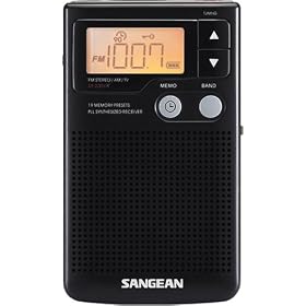 Sangean DT200VX AM/FM/TV Portable Pocket-Size Radio