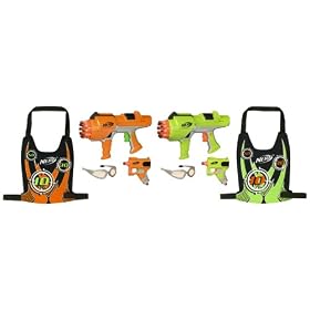 Nerf Dart Tag Hyperfire Deluxe 2 Player Blaster Set