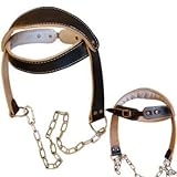 Rebo Gear Leather Weight Lifting Head Harness One Size