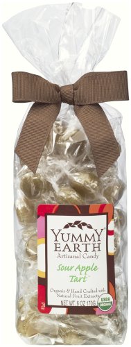 YummyEarth Artisanal Candy: Organic Drops Sour Apple Tart, 6.0-Ounce Units (Pack of 4) by YummyEarth