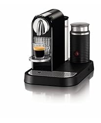 Nespresso D120-US-BK-NE CitiZ Automatic Single-Serve Espresso Maker and Milk Frother, Limousine Black