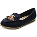 Ollio Women's Ballet Shoe Tassel Faux-Suede Cute Flat