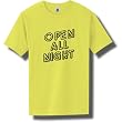 Open All Night Short Sleeve Bright Neon T-Shirt - Available in 5 bright colors