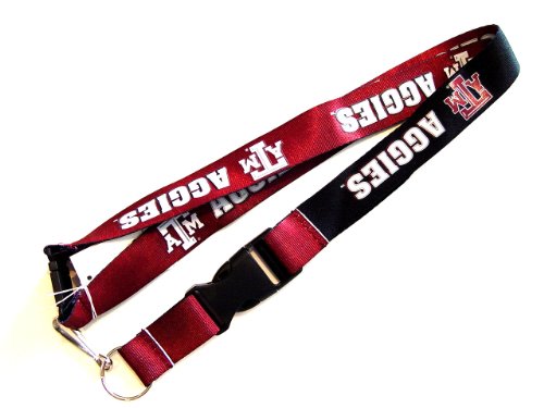 Texas A&M Aggies Reversible Clip Lanyard Keychain Id Ticket Holder