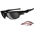 Oakley Fast Jacket Adult Asian Fit Sport Designer Sunglasses - Polished Black/Slate Iridium, G40