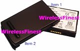2600mah Ultimated Extended Life Battery High Capacity + Battery Door Cover Black Color for Audiovox Sprint Verizon Ppc6700 PPC 6700 Vx6700 Vx 6700