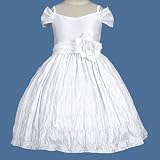 Little Girls WHITE Flower Girl Dress SWEA PEA & LILLI Special Occasion 5-12